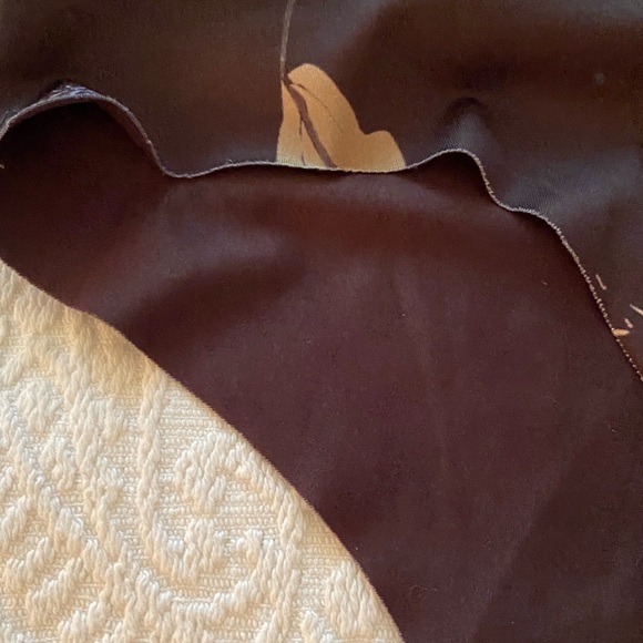 Zara Velvet Flower Print body suite/blouse S, seamless bottom, hardly worn - Picture 6 of 8